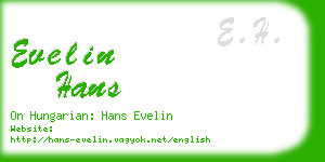 evelin hans business card